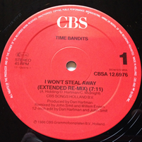 Time Bandits - I Wont Steal Away Vinyl